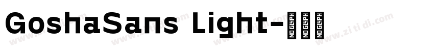 GoshaSans Light字体转换